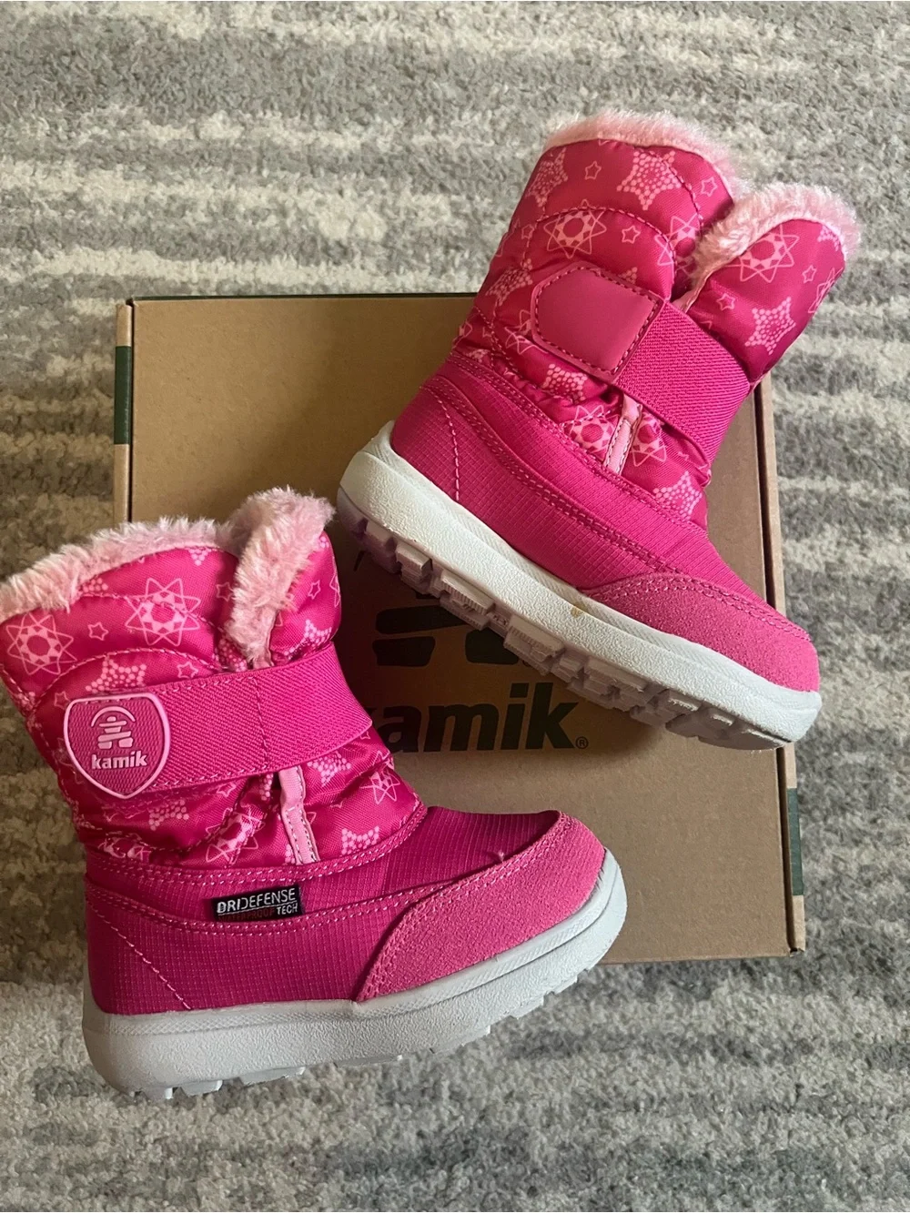 Kamik Pink Kids Snow Boots